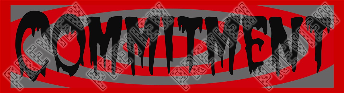 7-5/8 Commitment Skateboard Team Deck 7-5/8 Skateboard Deck