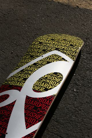 BoardPusher Graphic On Silver Background 