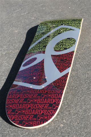 BoardPusher Graphic On Silver Background 