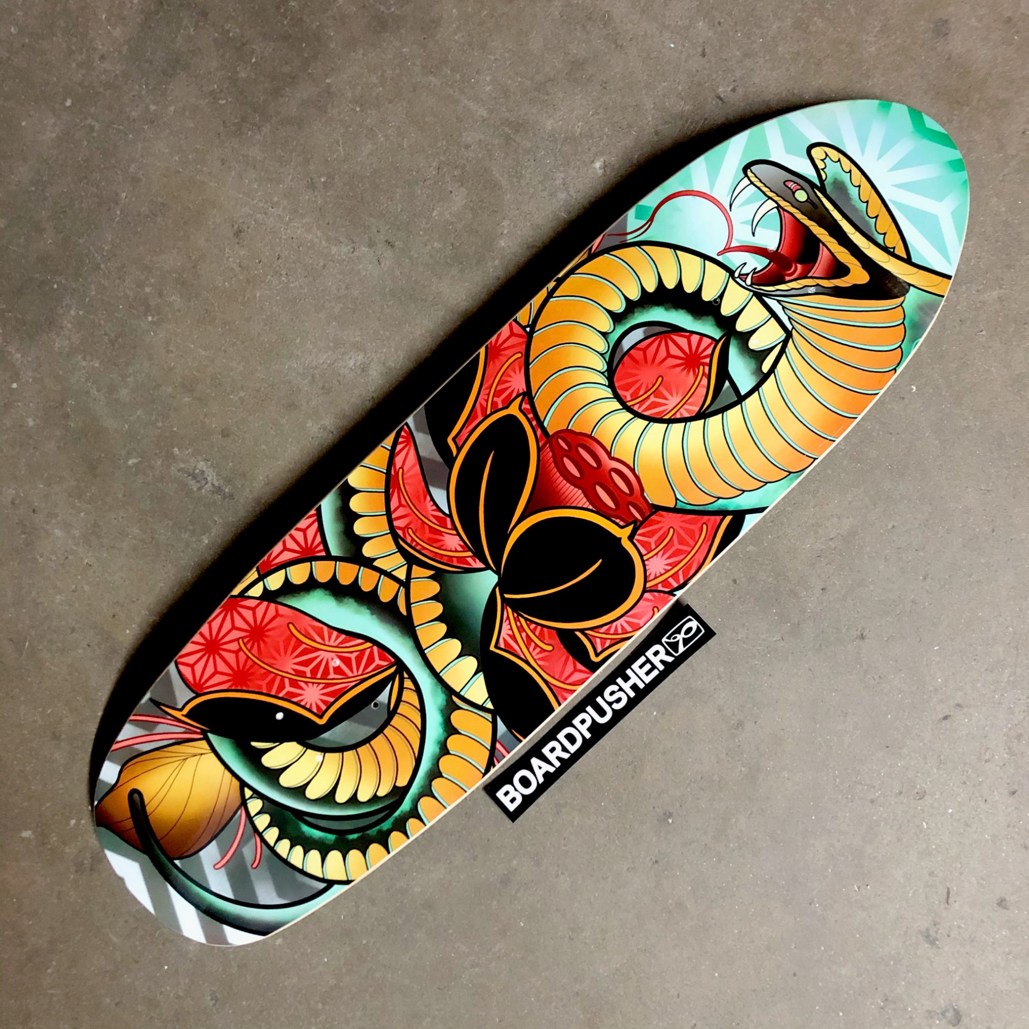 FEATURED DECK of the WEEK LOTUS SNAKE by JAY JOREE BoardPusher Blog