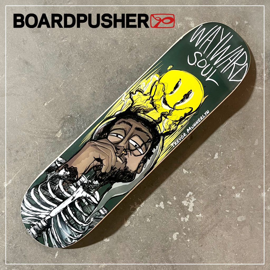 wayward soul skateboards frankentrade pro model raquel-echeandia custom skateboard