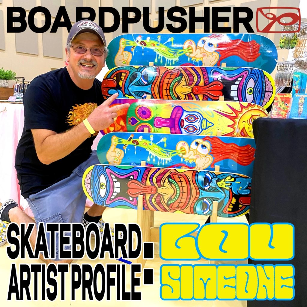 skateboard artist profile lou simeone custom skateboard decks
