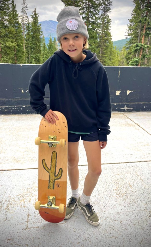 emma litwiller grom skateboarder skate your own design custom skateboard art