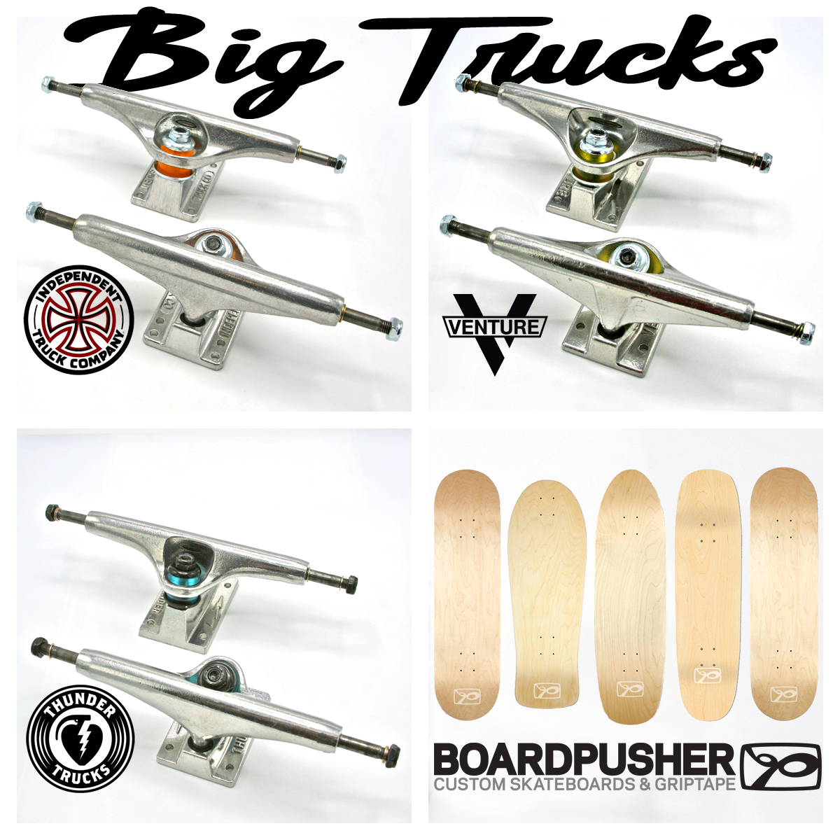 Larger Skateboard Trucks for Your Wider Custom Decks Boardpusher Blog