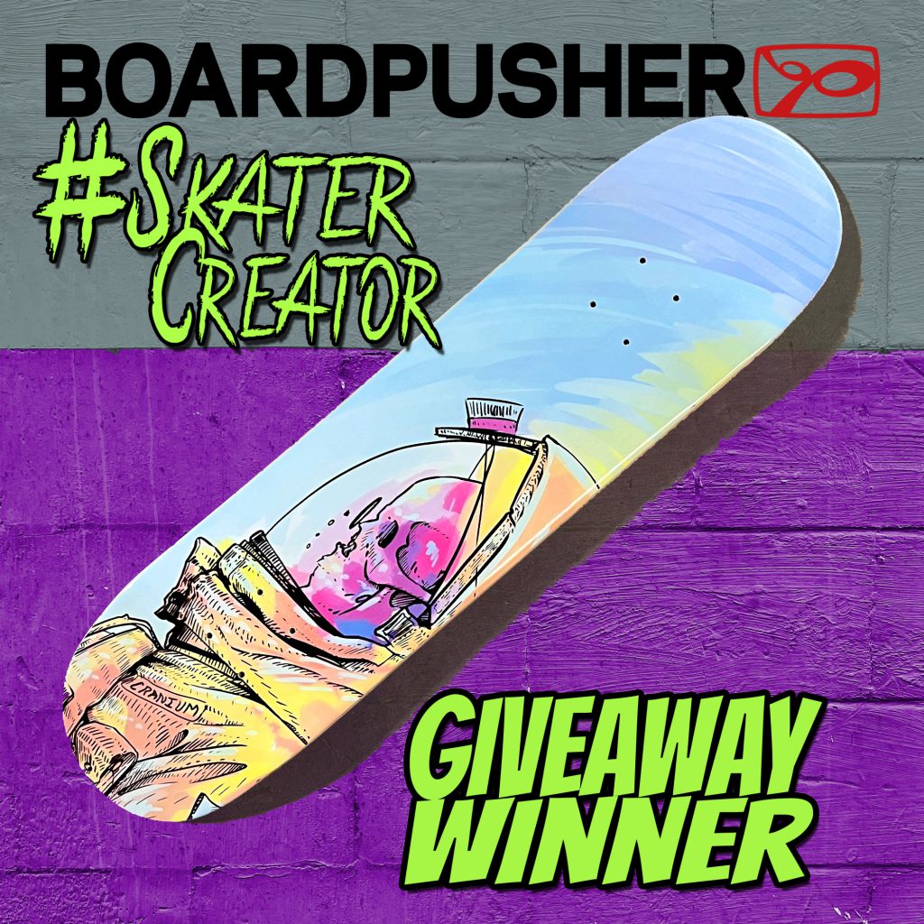 skatercreator free custom skateboard giveaway winner 6