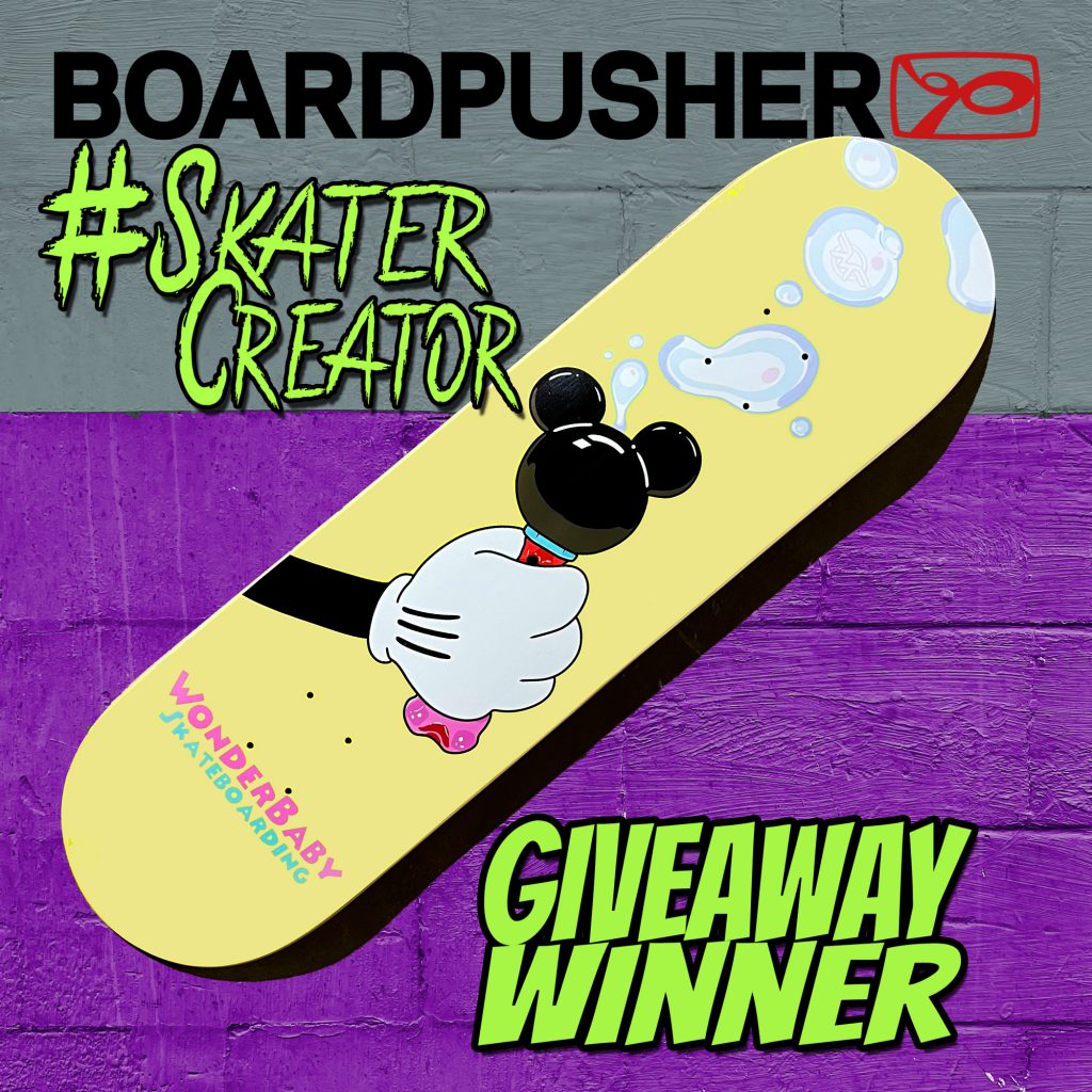 #skatercreator custom skateboard giveaway winner number 7 