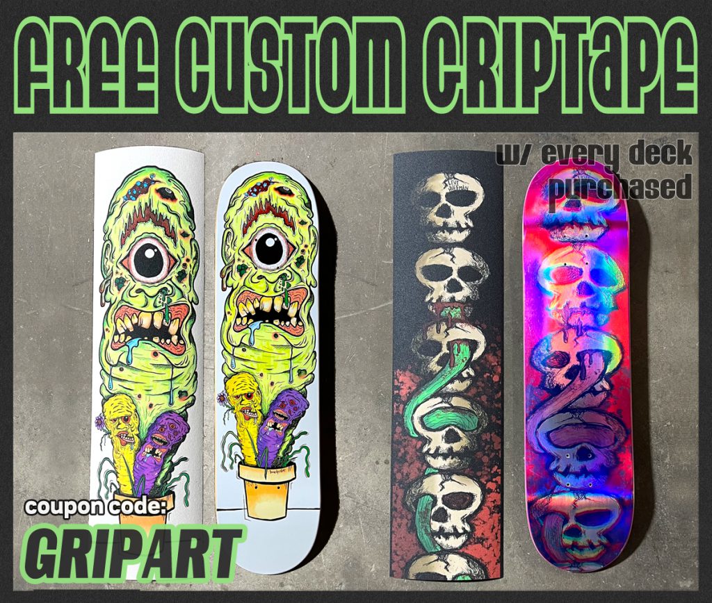 free griptape art custom skateboard graphics