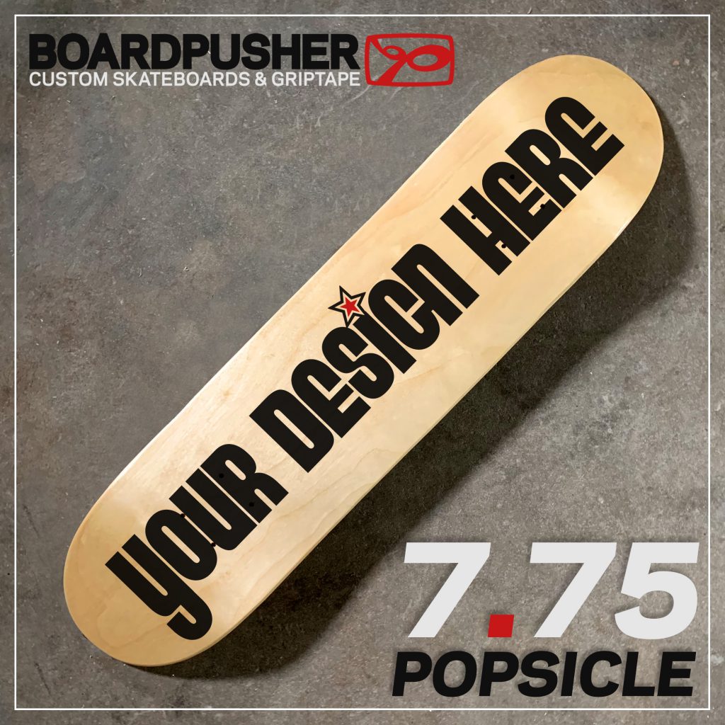 design custom skateboards popsicle shape DIY skateboard art