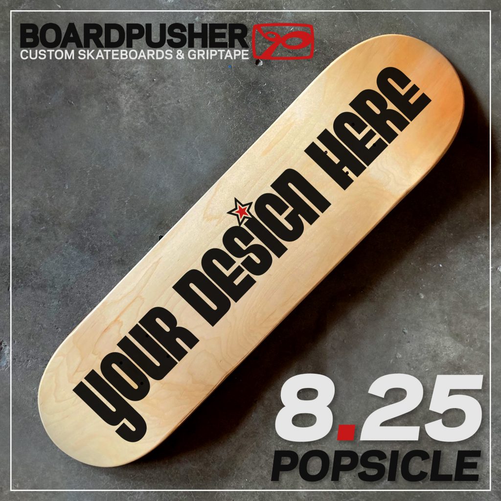 design custom skateboard graphics DIY skateboarding create 8.25 popsicle decks