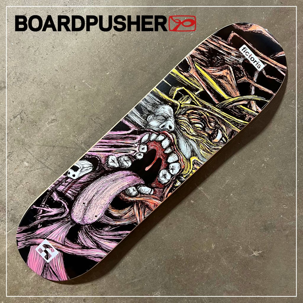 rafi hernandez fictoris drowned custom skateboard art