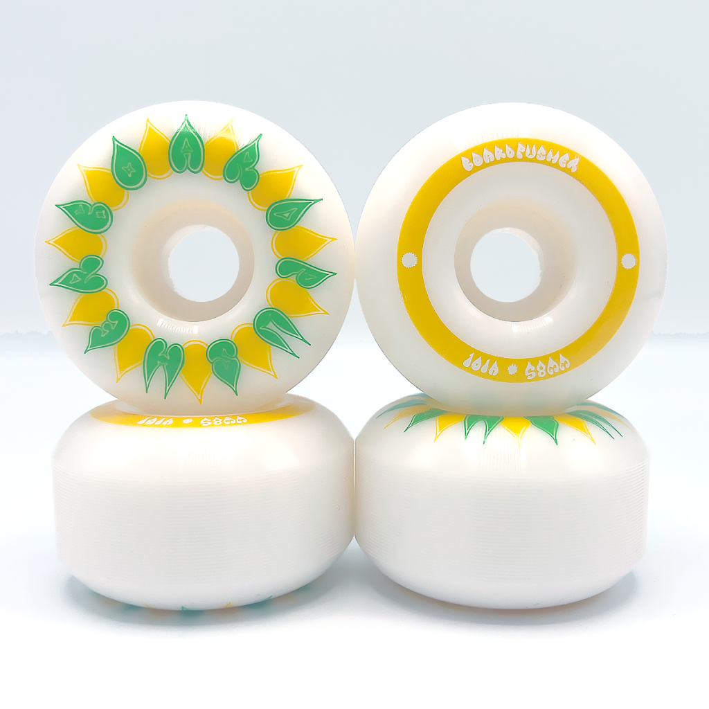 58mm new skateboarding wheels custom skateboards citrus flowers lemon lime yellow green