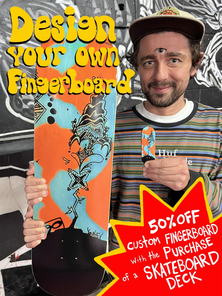 custom fingerboard sale DIY skateboard graphics design