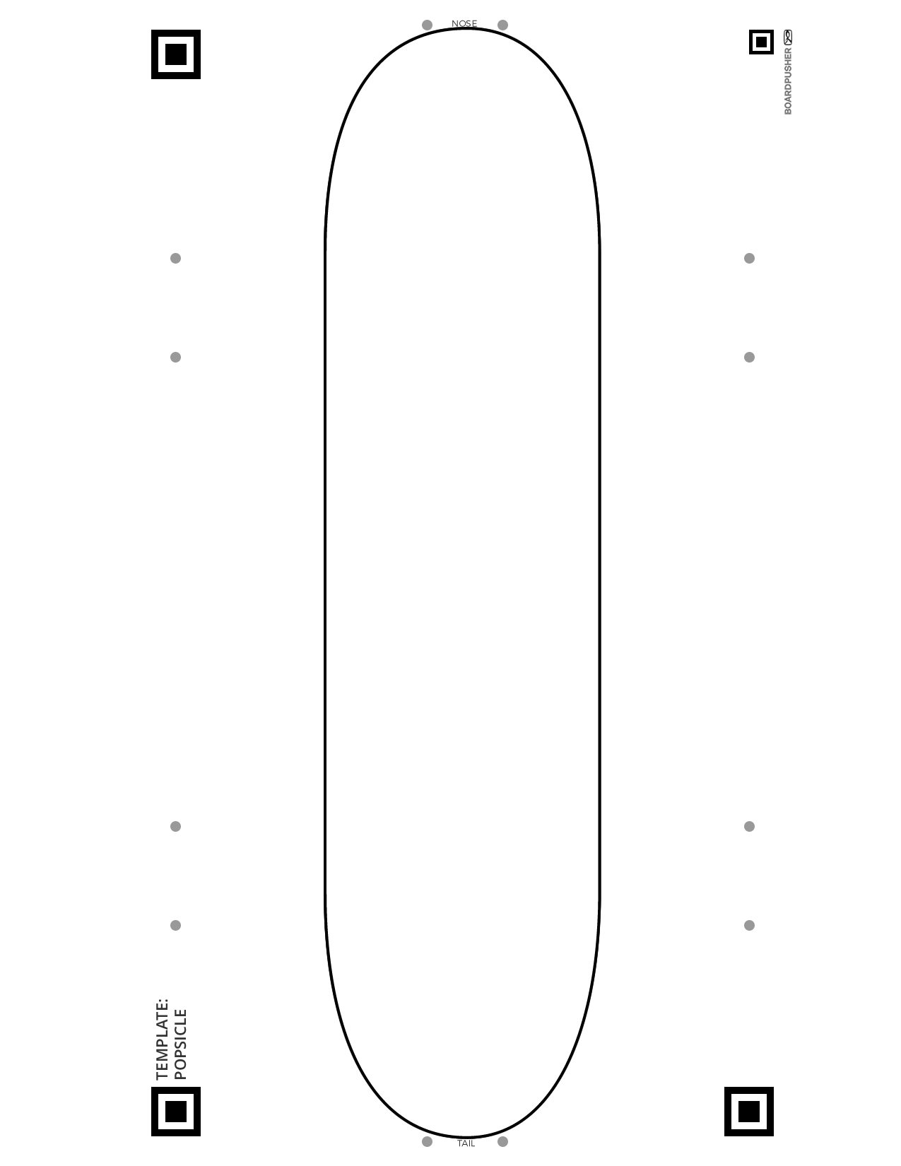 skateboard template popsicle