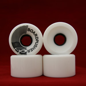 Blank White Label Longboard Wheels