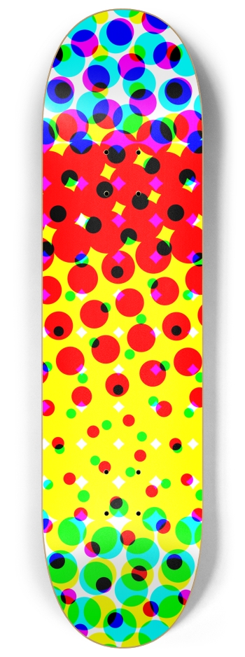 Abstract Color Halftone Dots