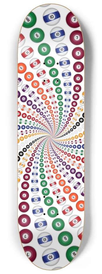 Billiards / Pool Balls Spiral