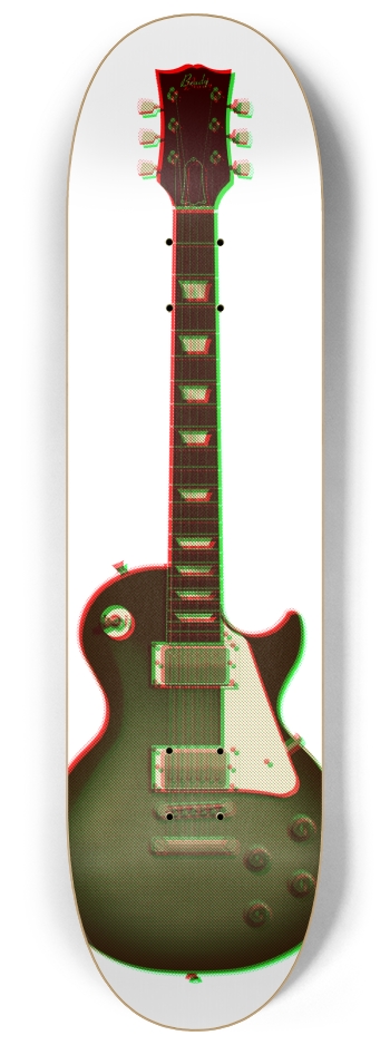 3D Halftone Guitar
