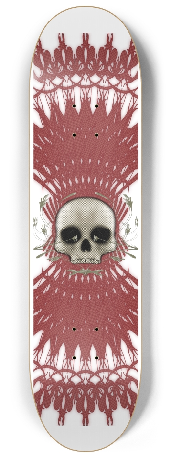 Skull with Radial Backdrop
