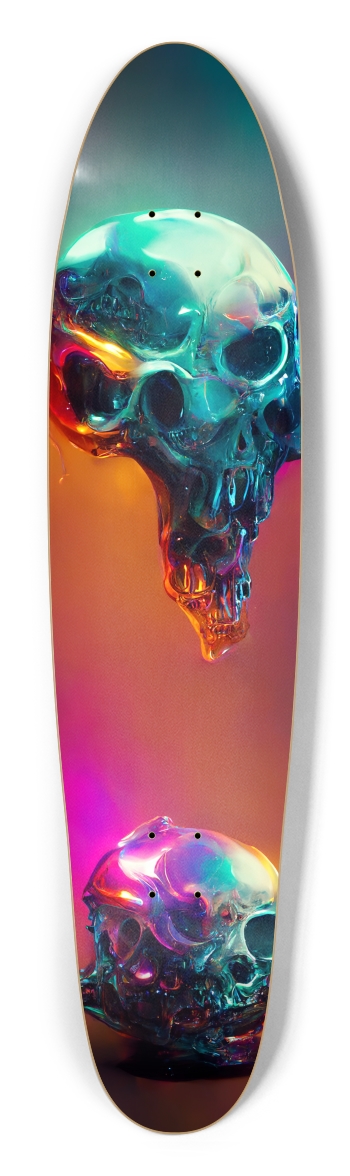 Melting Chrome Skull