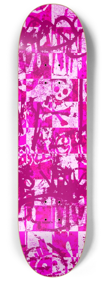 Pink Checker Graffiti