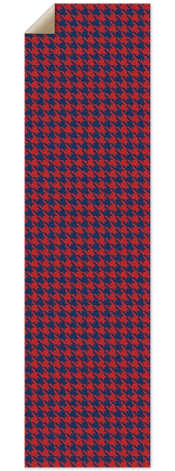 Blue and Red Houndstooth