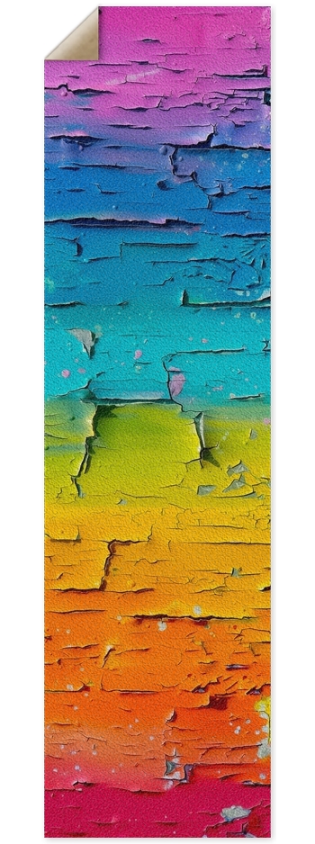 Used rainbow paint