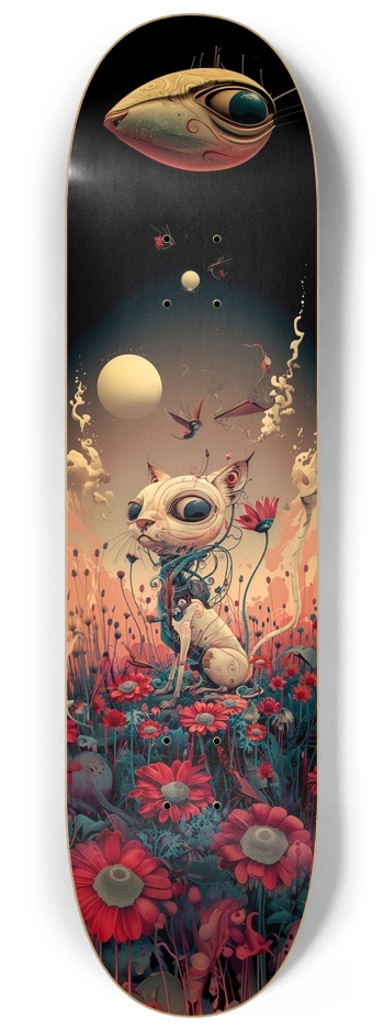 Bloomy space robot cat