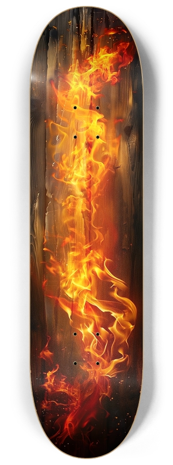 Fire on wood deck