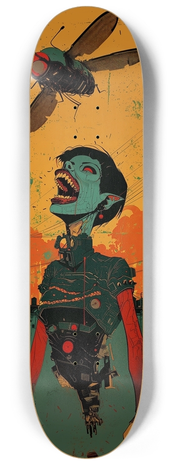 Cyber punk zombie girl