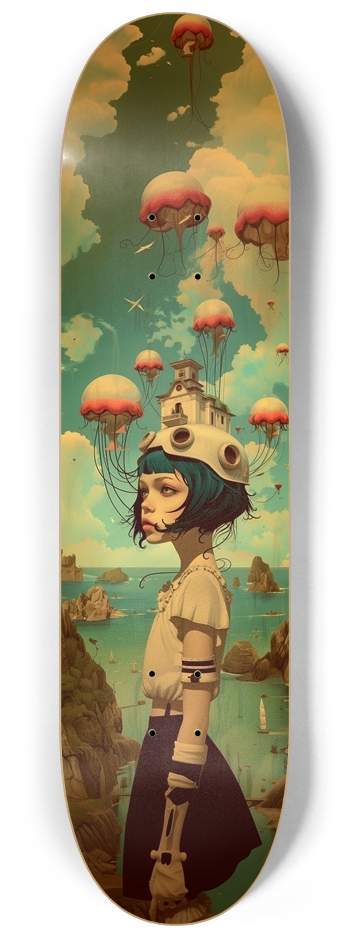 Anime cyber girl illustration