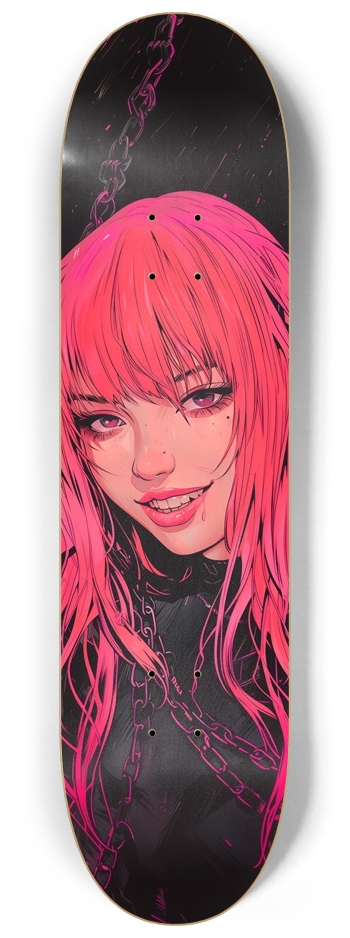 Cyber pink devil girl