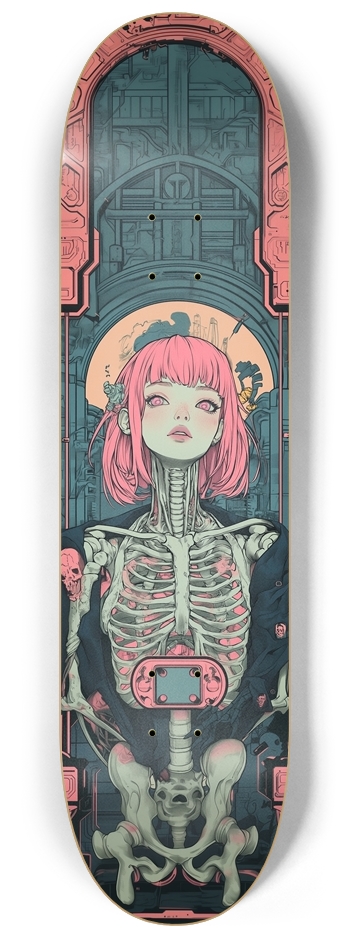 Cyberpunk skull girl