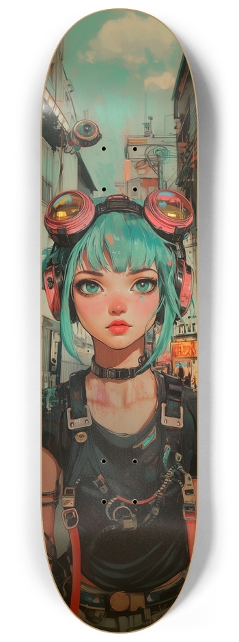Retro cyberpunk girl