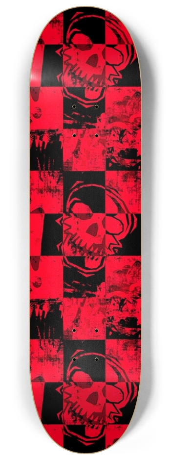 Red Grunge Skull
