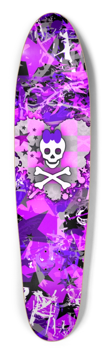 Purple Princess Heart Skull
