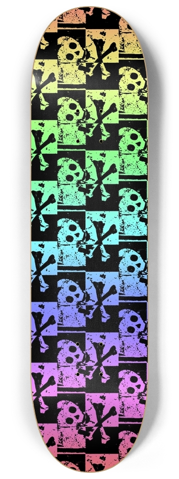 Rainbow Skull Checkers