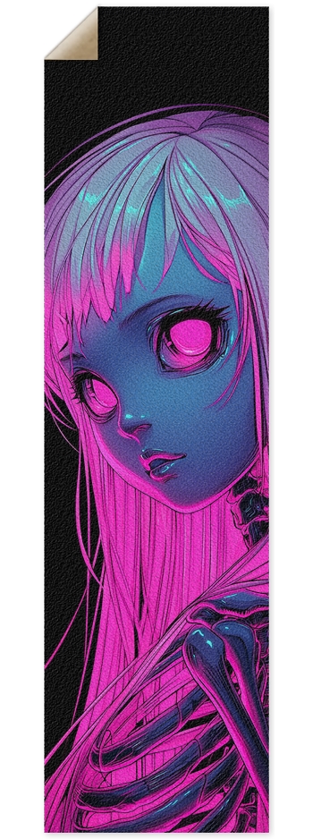Cyberpunk pink Skull Doll