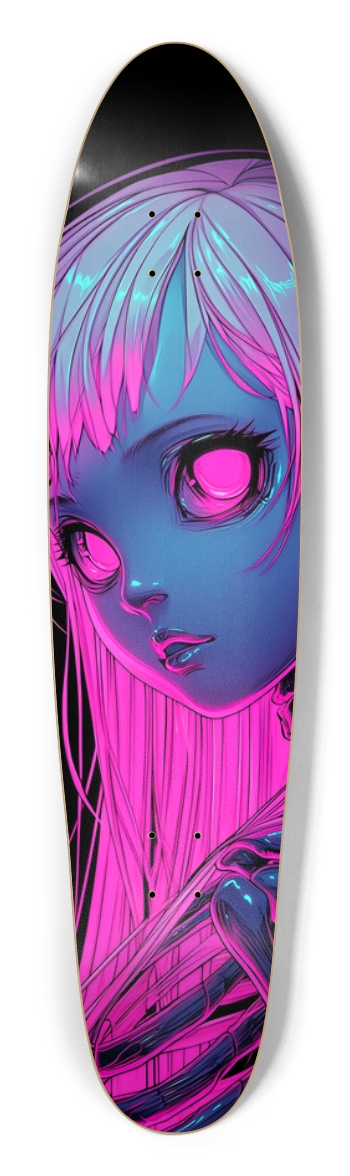 Cyberpunk pink Skull Doll