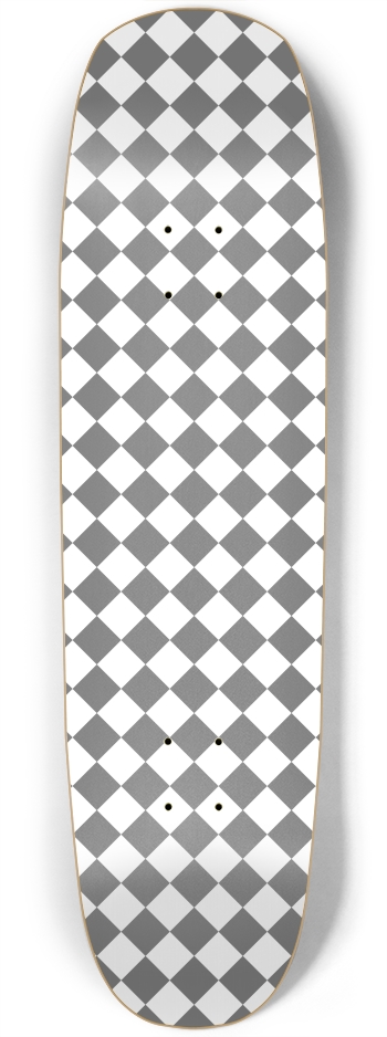 Diagonal Checkerboard (Transparent Squares) Square Nose