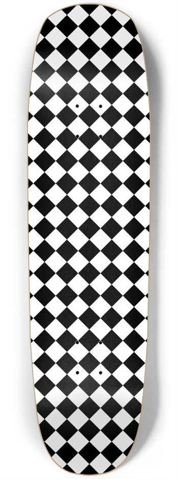 Diagonal Checkerboard (Transparent Squares) Square Nose