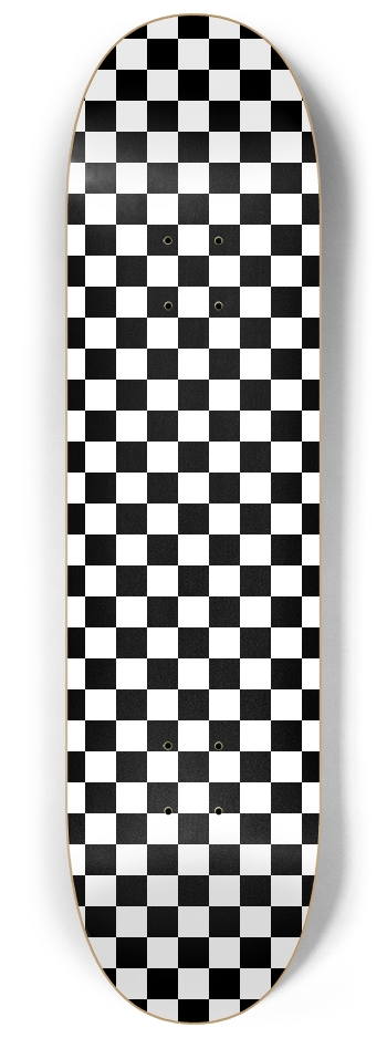 Large Checkerboard 8-1/4 Skateboard Deck
