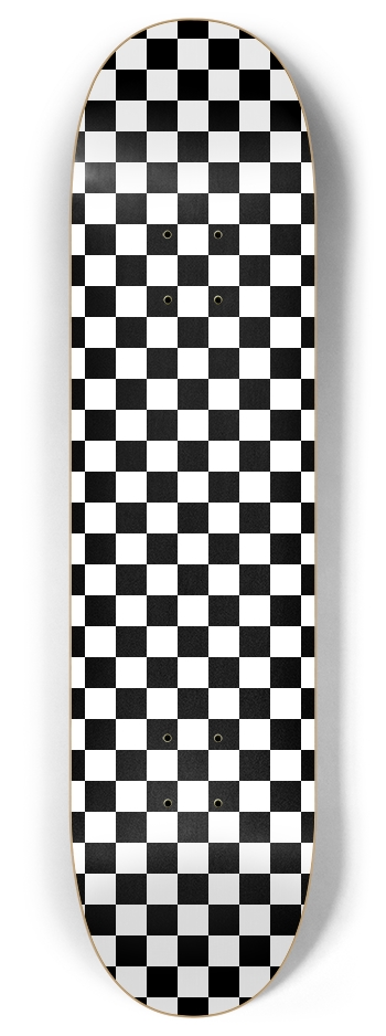 Large Checkerboard 8 Inch Skateboard Deck