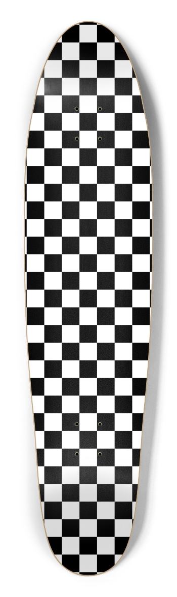 Large Checkerboard Longboard Shape