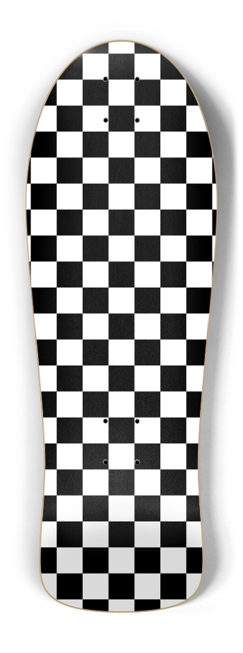 Large Checkerboard Old School Shape