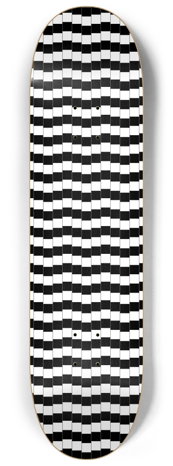 Optical Illusion Blocks 8-1/4 Skateboard Deck
