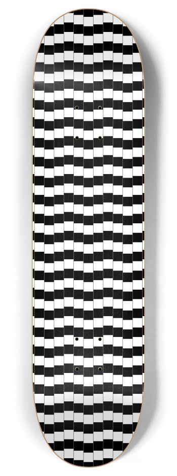 Optical Illusion Blocks 8 Inch Skateboard Deck