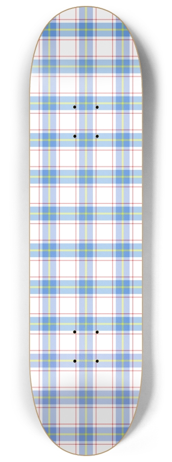 Plaid (Colored Transparent) 8-1/4 Skateboard Deck