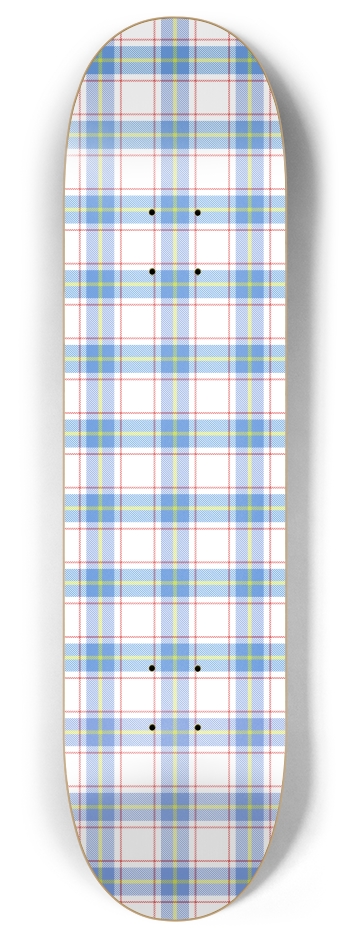 Plaid (Colored Transparent) 8 Inch Skateboard Deck