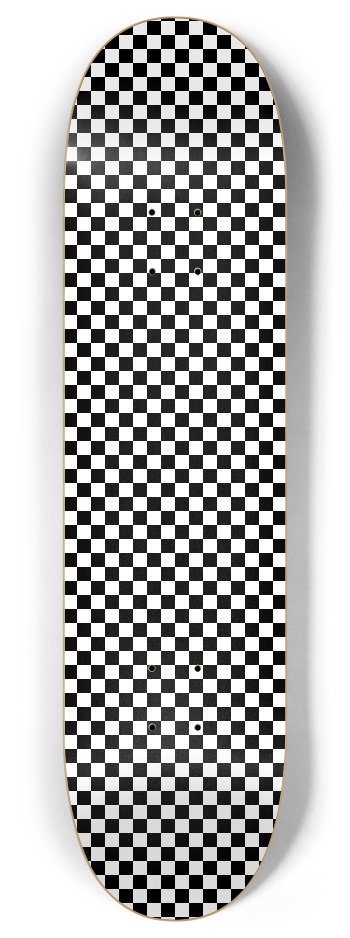 Small Checkerboard 8 Inch Skateboard Deck