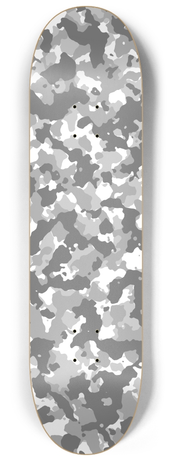 Transparent Camo 8-1/4 Skateboard Deck